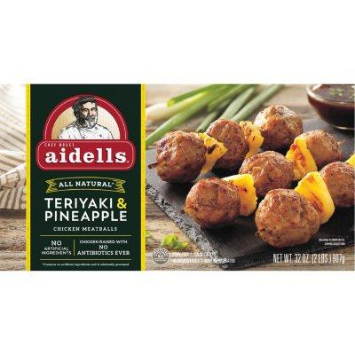 AIDELLS CHICKEN MEATBALLS TERIYAKI PINEAPPLE