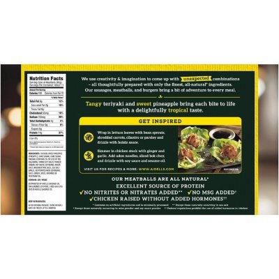 AIDELLS CHICKEN MEATBALLS TERIYAKI PINEAPPLE