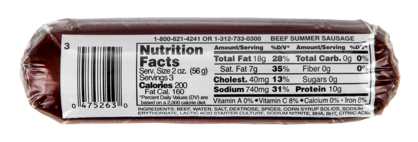BRIDGFORD BEEF SUMMER SAUSAGE