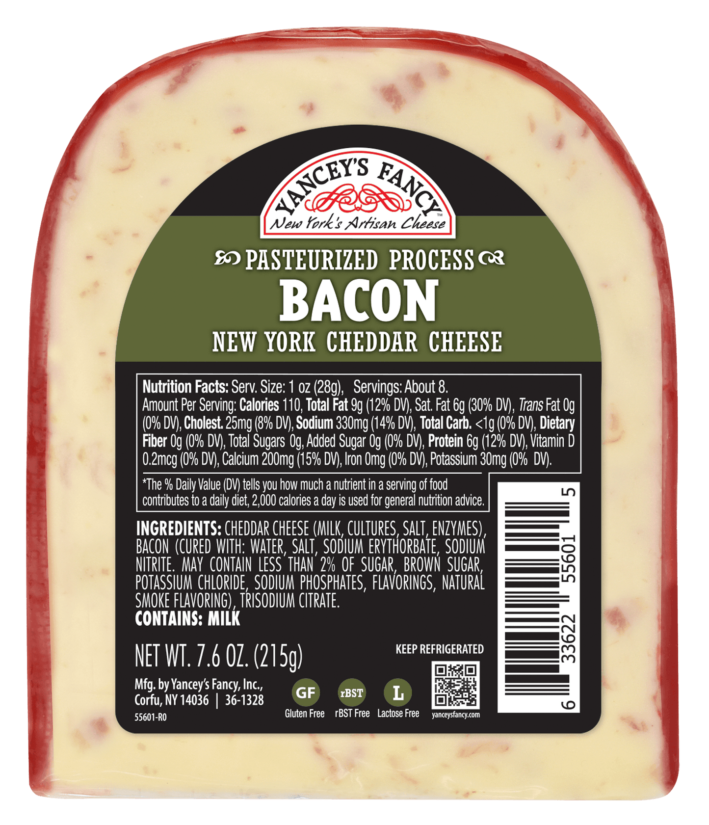 YANCEY'S FANCY BACON CHEDDAR WEDGE