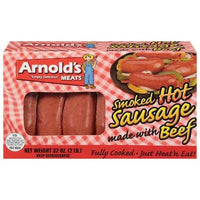 ARNOLDS (CAROLINE) SMOKED HOT BEEF SAUSAGE